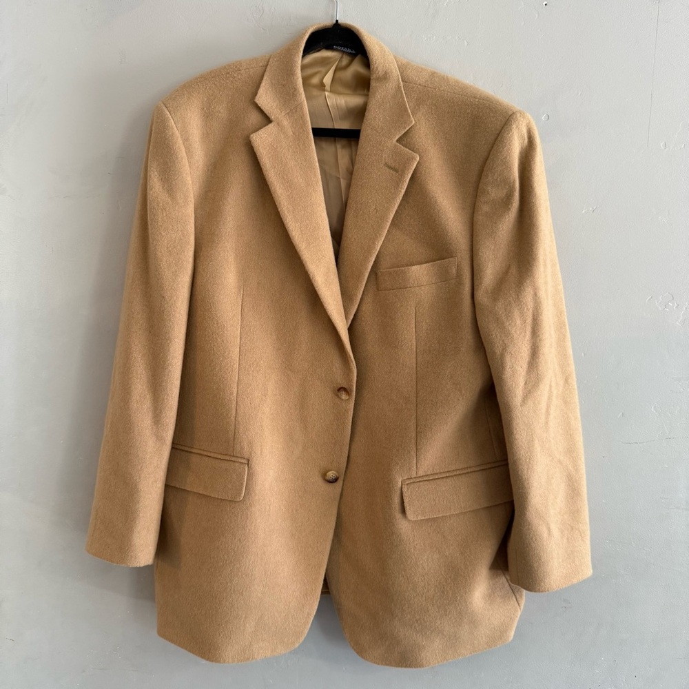 Botany 500  100% Camel Hair Tan Blazer Jacket